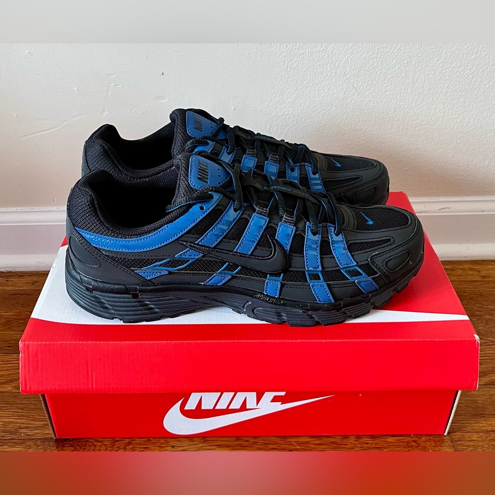 Nike P-6000 SE Court Blue Anthracite Light Lemon Twist Black Size 11/13